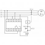 Реле контроля фаз CZF-310 (1 модуль; монтаж на DIN-рейке; 3х400/230+N 8А 1NO/NC IP20) F&F EA04.001.005