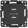  - Механизм розетки USB 2-м Стокгольм 2.1А черн. PROxima EKF EZR16-028-10-2USB