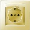  - Розетка 1-м СП Simon15 16А IP44 250В с заземл. Schuko защ. шторки с крышкой винт. клеммы сл. кость Simon 1590450-031
