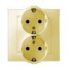  - Розетка 2-м СП Simon15 16А IP20 250В с заземл. винт. клеммы сл. кость Simon 1590459-031