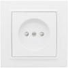  - Розетка 1-м СП Минск 10А IP20 без заземл. защ. шторки бел. Basic EKF ERR10-022-100