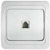  - Розетка телефонная 1-м СП Classico 2034 16А IP20 бел. ASD / IN HOME 4690612000404