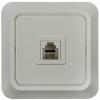  - Розетка телефонная 1-м СП Bolleto 7034 16А IP20 бел. ASD / IN HOME 4690612000398