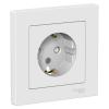  - Розетка 1-м СП AtlasDesign 16А IP20 с заземл. защ. шторки в сборе бел. SE ATN000144