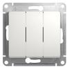  - Выключатель 3-кл. СП Glossa 10А IP20 (сх. 1+1+1) 10AX механизм бел. SE GSL000131