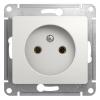  - Розетка 1-м СП Glossa 16А IP20 без заземл. механизм бел. SE GSL000141