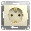  - Розетка 1-м СП Glossa 16А IP20 с заземл. механизм беж. SE GSL000243