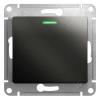  - Переключатель проходной 1-кл. СП Glossa 10А IP20 (сх. 6а) 10AX с подсветкой механизм антрацит SE GSL000763
