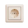  - Розетка 1-м СП W59 16А IP20 с заземл. защ. шторки в сборе сл. кость SE RS16-152-28
