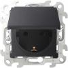  - Розетка 1-м СП Simon 24 16А IP44 2P+E Push&Go механизм графит Simon 2420448-038