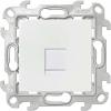  - Розетка компьютерная СП Simon 24 RJ45 кат.5E UTP IP20 механизм бел. Simon 2410598-030